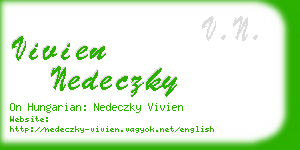 vivien nedeczky business card